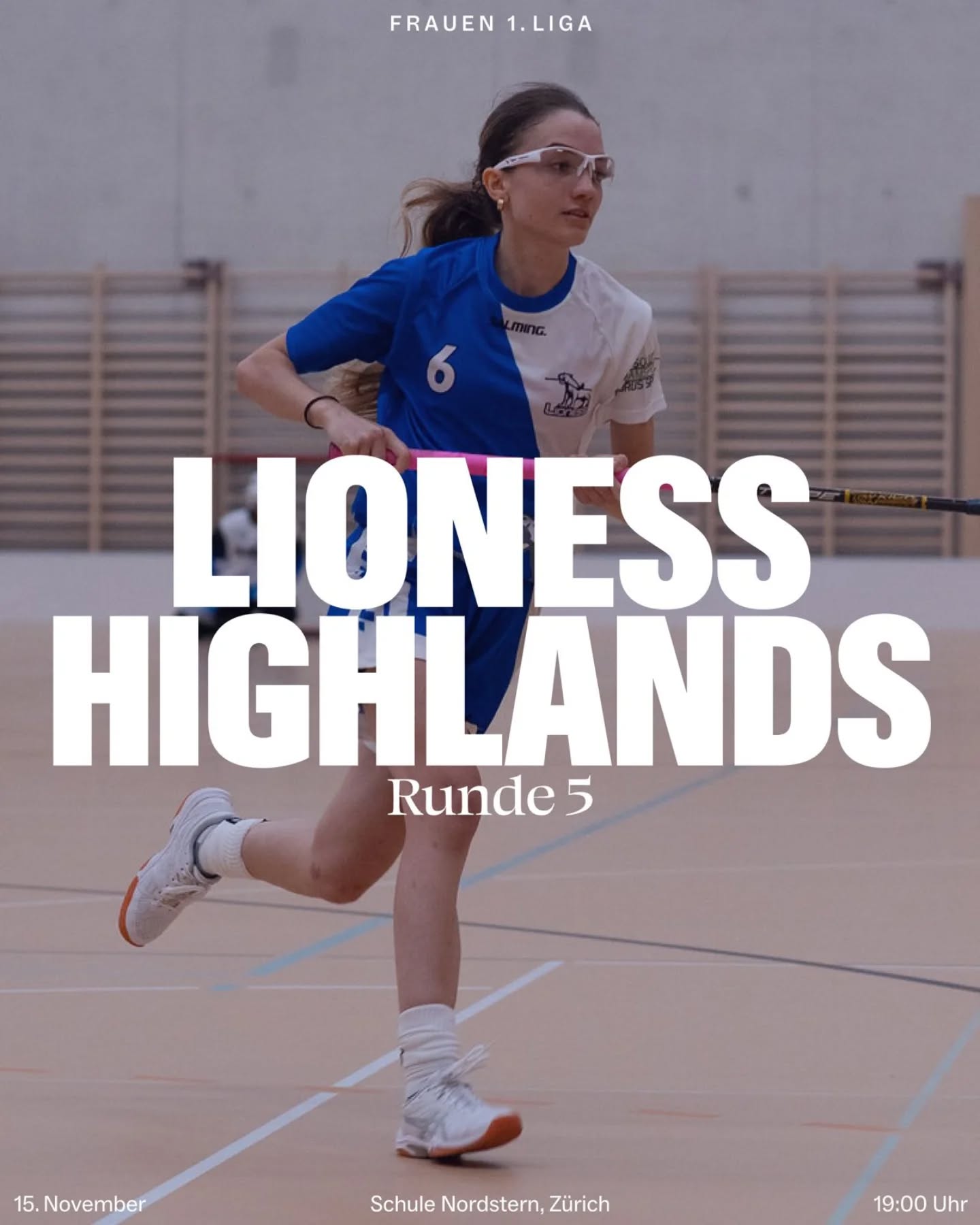 Matchvorschau Damen!💙🤍🦁
🔵⚪️
Unser Fanionteam spielt nächsten Samstag um 19:00 Uhr zuhause gegen @zugerhighlandsfloorball.
🔵⚪️
Kommt und unterstützt unsere Lioness in einem spannenden und harten Kampf!🦁
🔵⚪️
Grafik: @michel.domeisen 
Foto: @n.rechberger 
🔵⚪️
#lioness #floorballzurichlioness #gameday #damen #vorschau #swissunihockey #iff #unihockey #floorball #innebandy #salibandy #taurussports #salmingfloorball