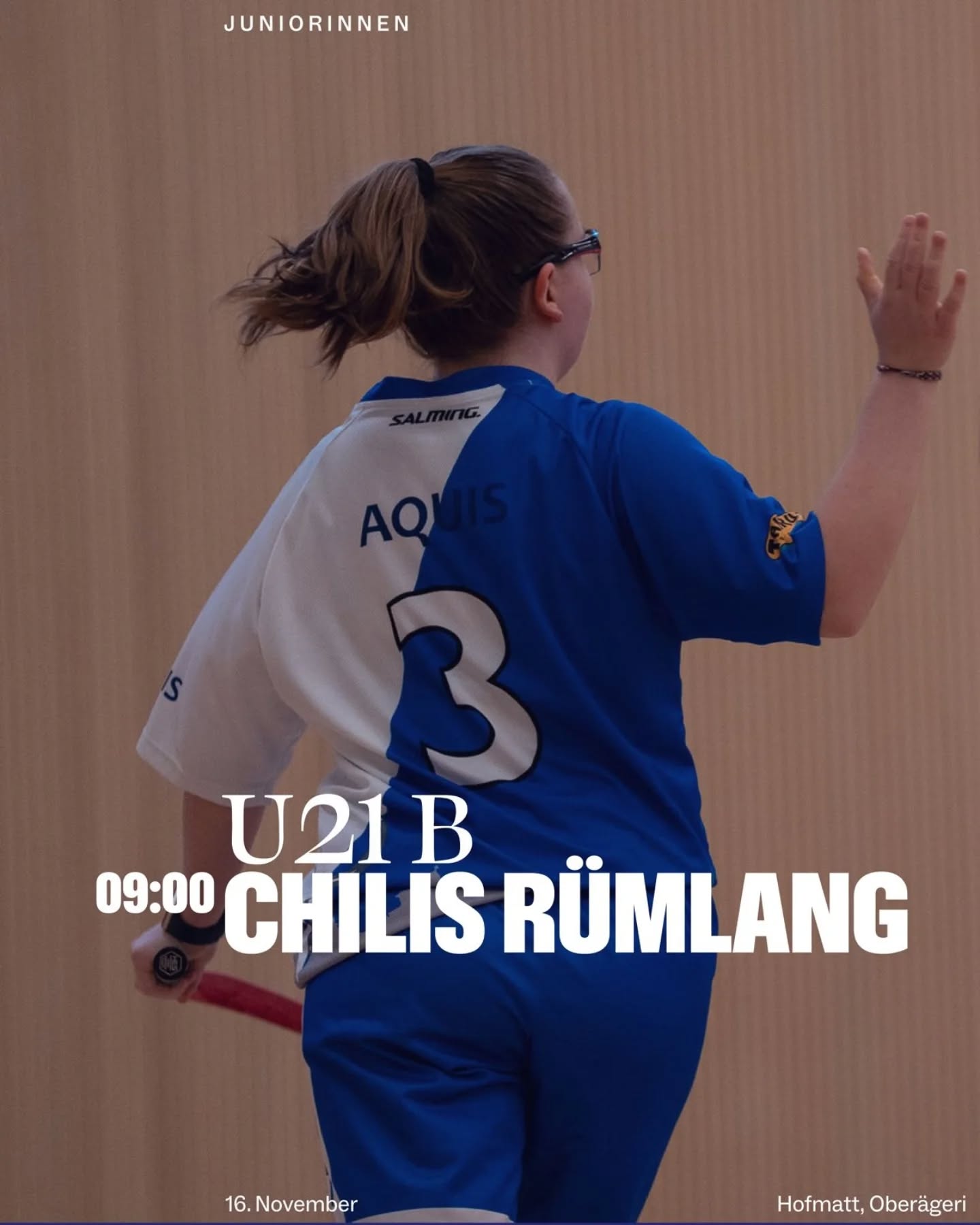 Matchvorschau Juniorinnen!🦁💙🤍
🔵⚪️
U21b
📍Hofmatt, Oberägeri
🕑 9:00 vs. @chilis_u21 
🔵⚪️
U17b
📍 Gerbrunnen, Trimbach
🕑 13:35 vs. @ubn_u17 
🕑 15:25 vs. @uhc_lok_reinach 
🔵⚪️
C Blau
📍Sporthalle Hirslen, Bülach
🕑 10:50 vs. @redants_juniorinnen 
🕑 12:40 vs. C Weiss🦁
🔵⚪️
C Weiss
📍 Sporthalle Hirslen, Bülach
🕑 9:55 vs. @kdjets_c_u17b 
🕑 12:40 vs. C Blau🦁
🔵⚪️
Grafik: @michel.domeisen 
Fotos: @n.rechberger 
🔵⚪️
#lioness #floorballzurichlioness #gameday #vorschau #juniorinnen #swissunihockey #iff #unihockey #floorball #innebandy #salibandy #salmingfloorball #taurussports