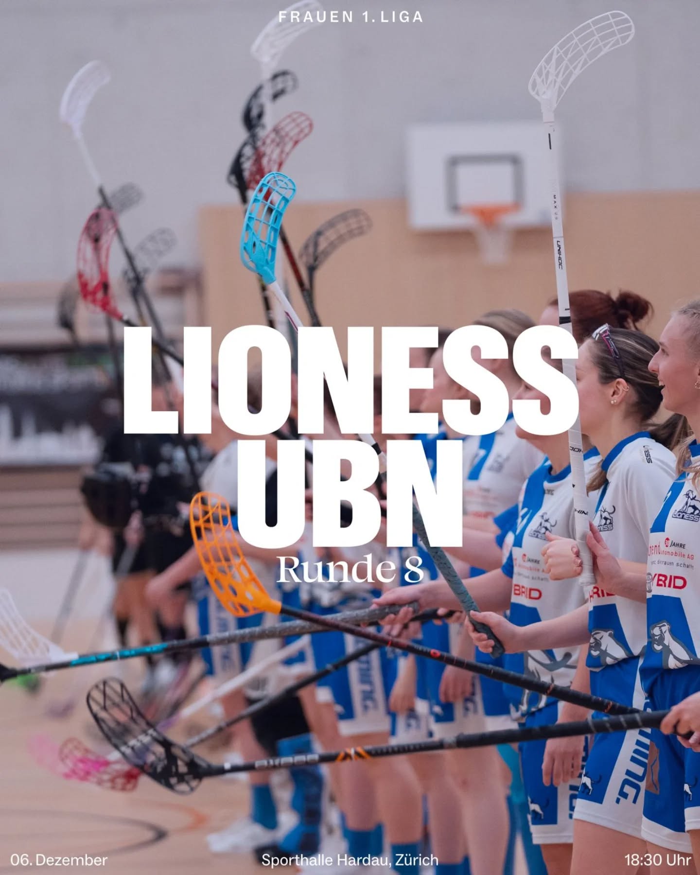 Matchvorschau Damen!💙🤍🦁
🔵⚪️
Am Samstag beginnt die Rückrunde für unser Fanionteam. Um 18:30 Uhr trifft man in der Sporthalle Hardau auf @ubn_damen. 
🔵⚪️
Das Zürcher Derby ist gleichzeitig das letzte Spiel im Jahr 2025. Kommt und unterstützt unsere Löwinnen!❤️
🔵⚪️
Grafik: @michel.domeisen 
Foto: @n.rechberger 
🔵⚪️
#lioness #floorballzurichlioness #vorschau #gameday #derby #zürcherderby #1liga #damen #swissunihockey #iff #unihockey #floorball #innebandy #salibandy #taurussports #salmingfloorball