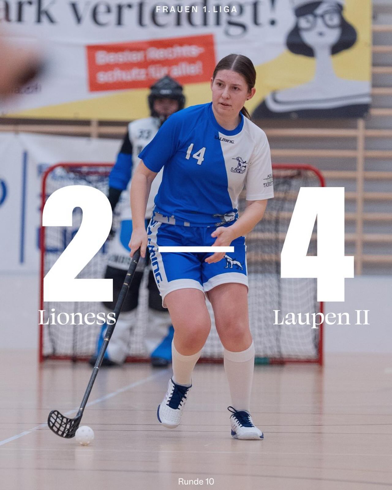 KEINE PUNKTE GEGEN DEN UHC LAUPEN
🔵⚪️
Ein Heimspiel mit ungenügender Chancenauswertung der Zürcherinnen und mit einem effizienten Laupen auf der anderen Seite resultiert in einer erneuten Niederlage.
🔵⚪️
Weiter geht es bereits diesen Samstag!
🔵⚪️
Grafik: @michel.domeisen
Foto: @n.rechberger
🔵⚪️
#lioness #floorballzurichlioness #swissunihockey #innebandy #salibandy