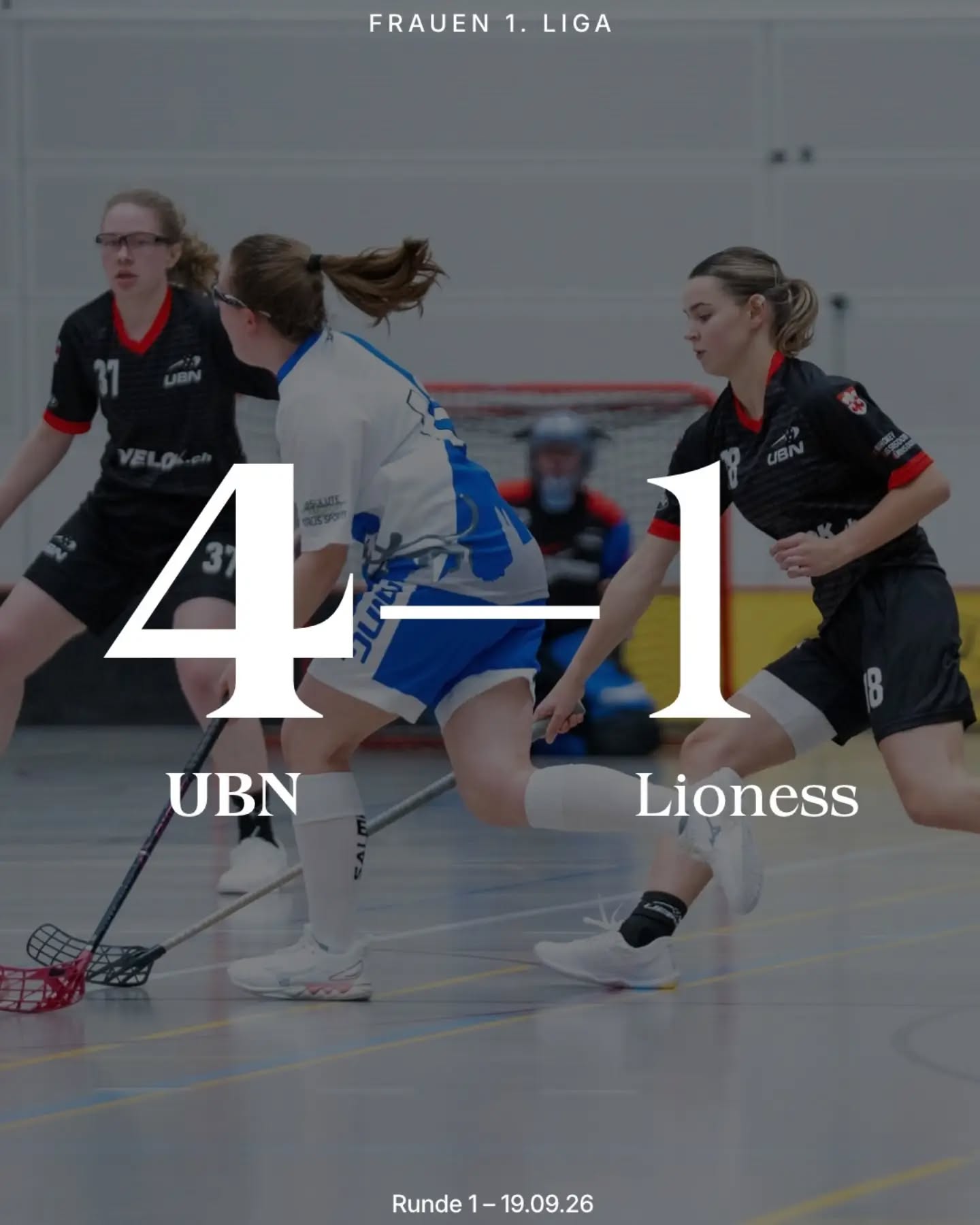 Resultatflash Frauen! 💙🤍🦁

Unsere Löwinnen verlieren den ersten Match der Saison gegen @unihockey_basi_nueri mit 4:1.

#lioness #floorballzurichlioness #1liga #frauen #swissunihockey