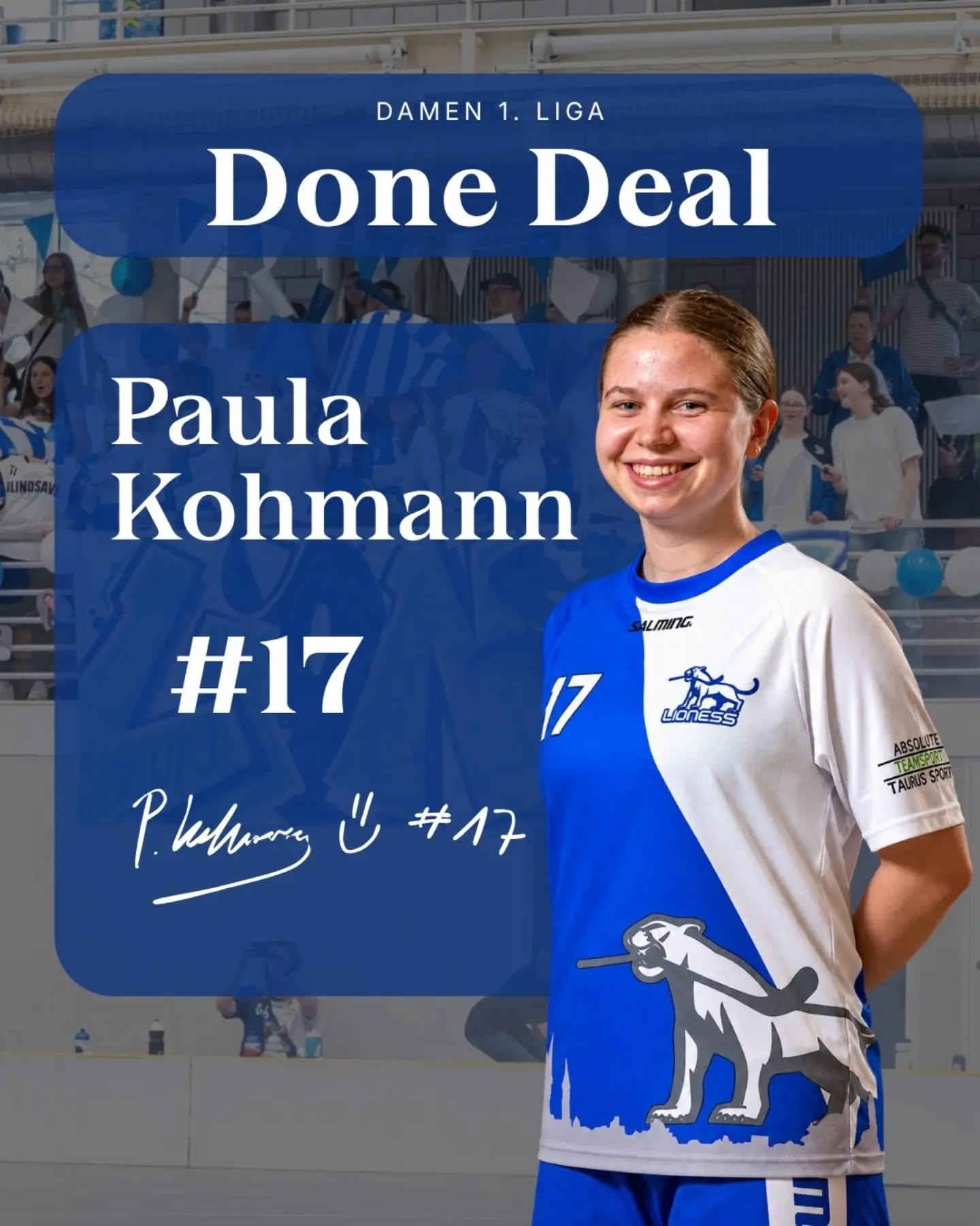 Damen 1. Liga
Paula Kohmann | Nr. 17
Damen 1. Liga
Leonie Rohner | Nr. 19
Damen 1. Liga
Lia Rothenbühler | Nr. 24