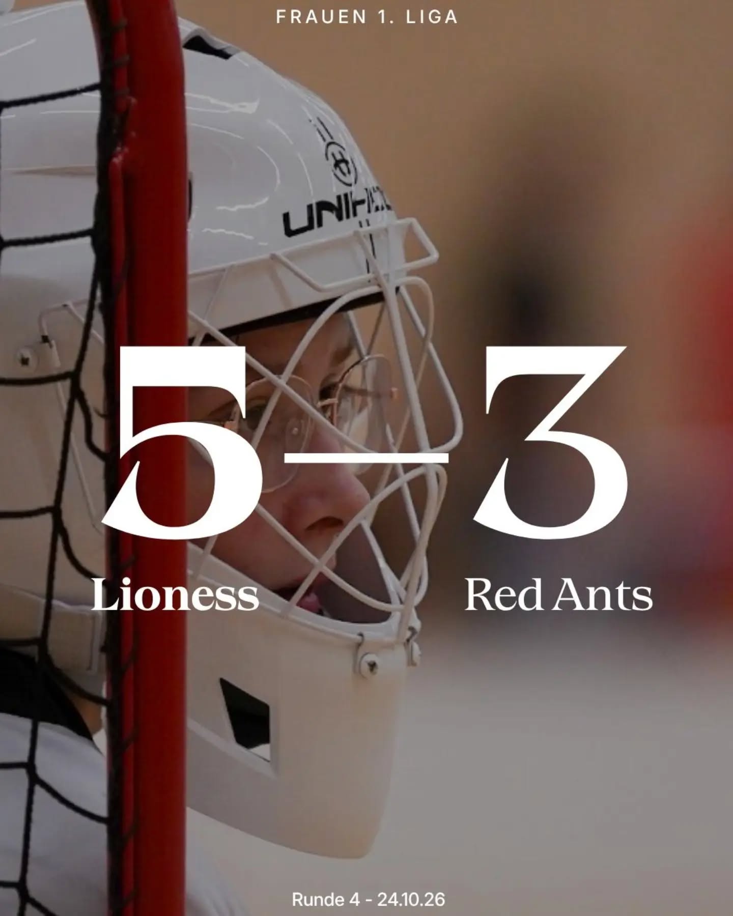 Resultatflash Frauen!💙🤍🦁

Nach einem spannenden Spiel konnten unsere Löwinnen zwei Minuten vor Schluss in Führung gehen und sich die ersten drei Punkte der Saison gegen @redants_damen2 sichern!🔥

#lioness #floorballzurichlioness #1liga #frauen #swissunihockey